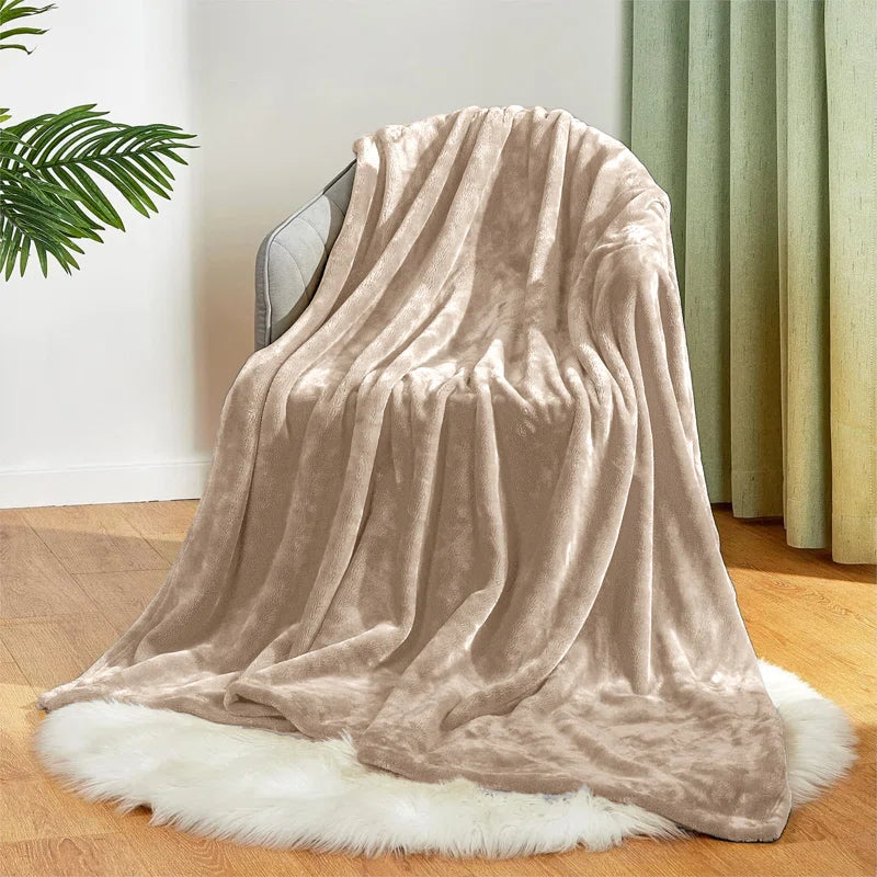 Soft Fleece Blanket - Fuzzy, Warm, Bed/Throw Blanket