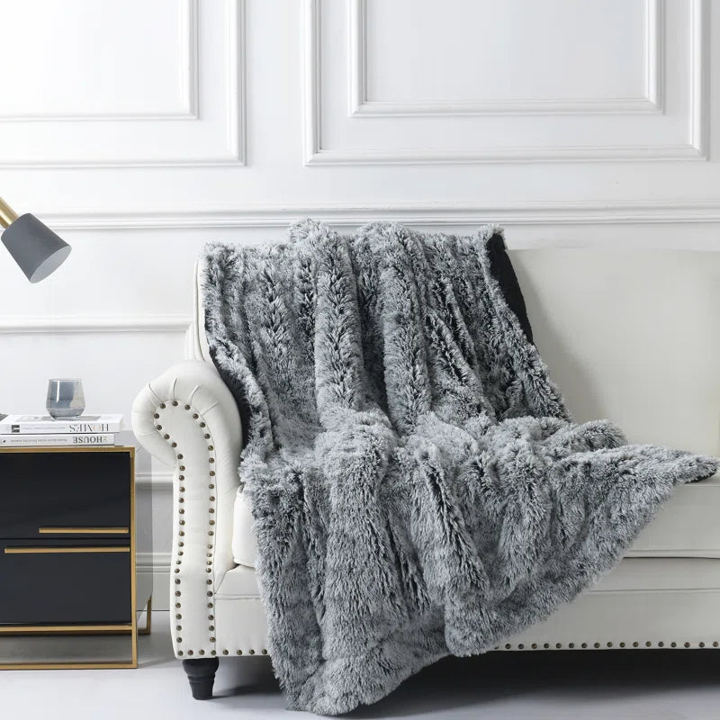 Super Soft Fuzzy Fluffy Sherpa Faux Fur Throw